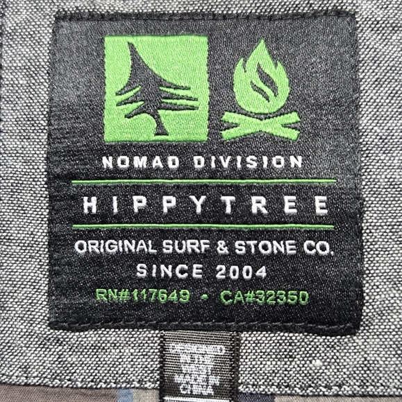 Hippy Tree Men's Short Sleeve Button Up Plaid Multicolor Shirt Sz XXL - Picture 5 of 9